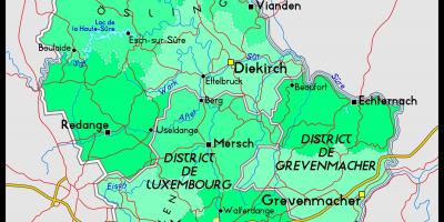 Luksemburg zemljevid lokacije