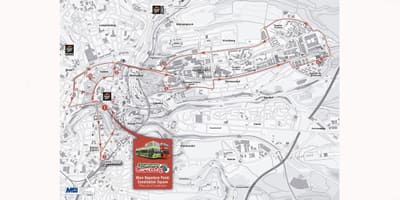 Zemljevid hop on hop off Luksemburg