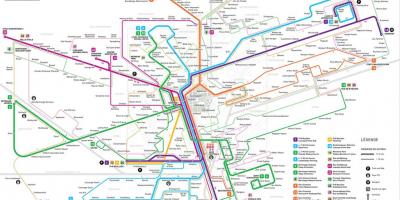 Zemljevid Luksemburg metro