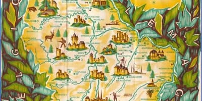 Zemljevid Luksemburg turistični