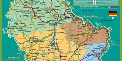 Luksemburg mestni turistični zemljevid